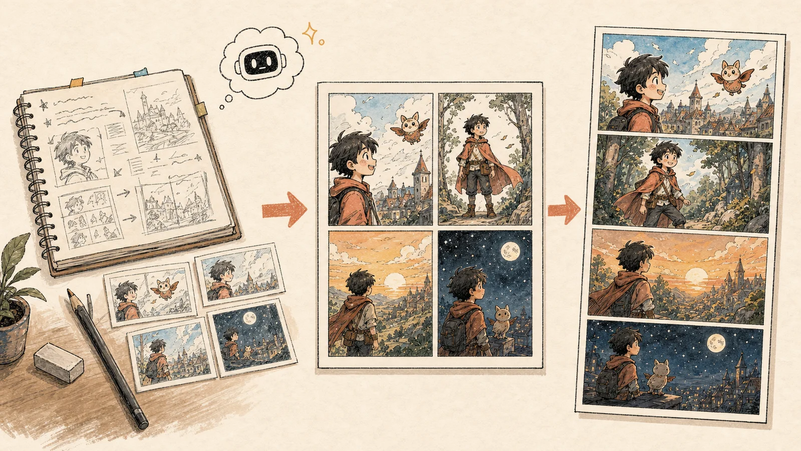 ComicsAI-Workflow-Update: Vom Storyboard zu Studio