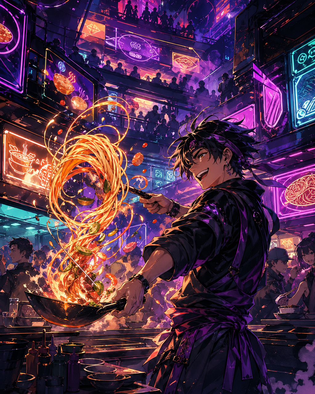 Neon Food Court