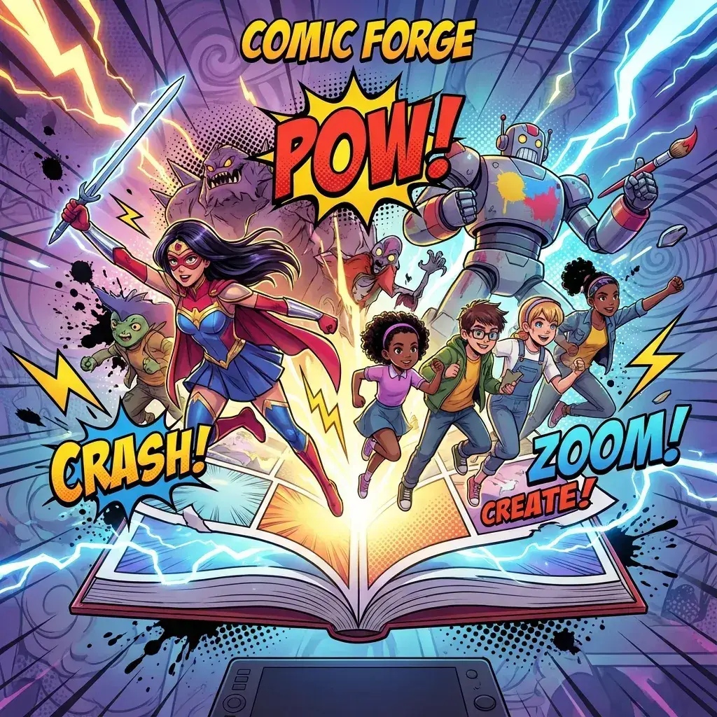 Preview of an AI-generated comic panel