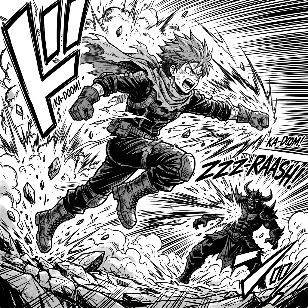 Shonen Action Manga AI