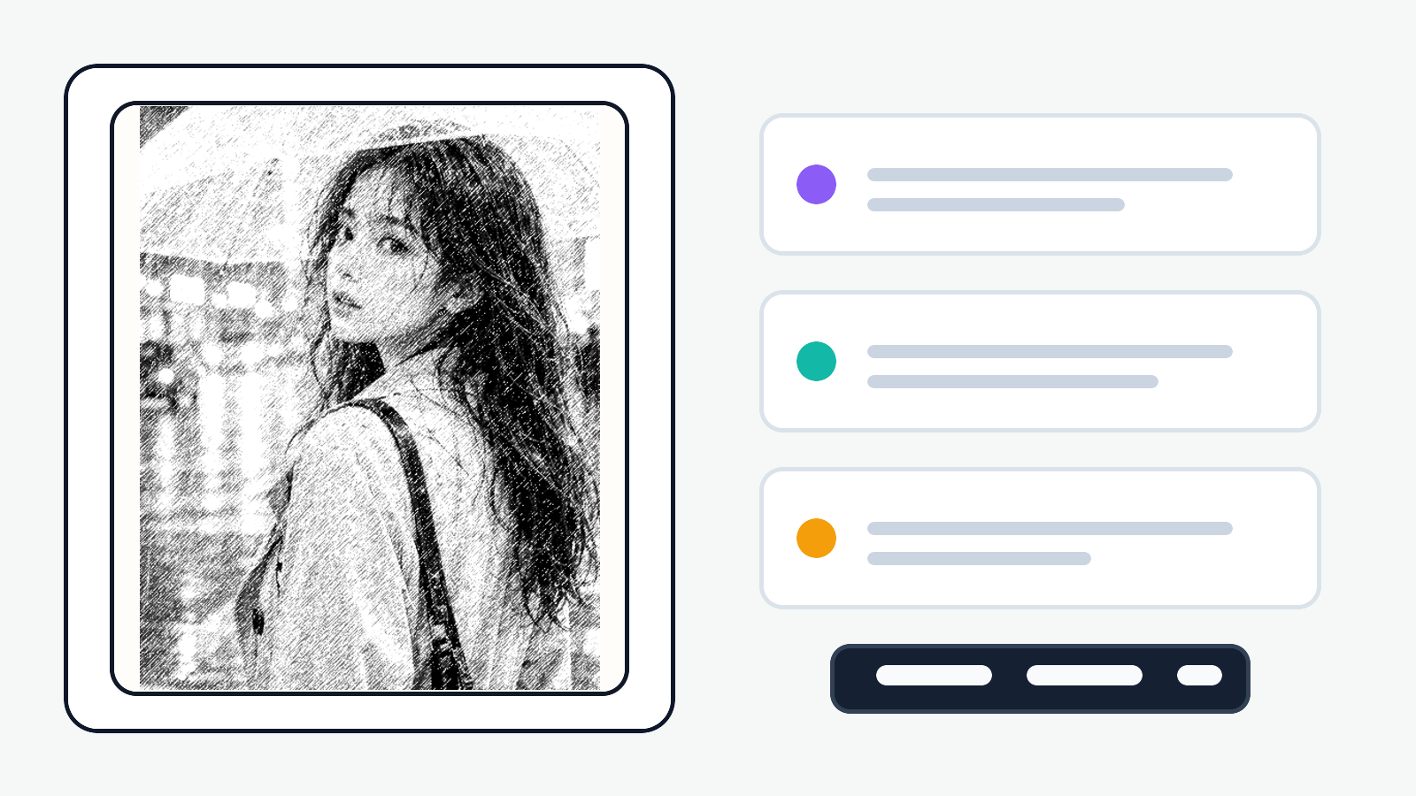 Photo to Sketch AI draft review and export preview